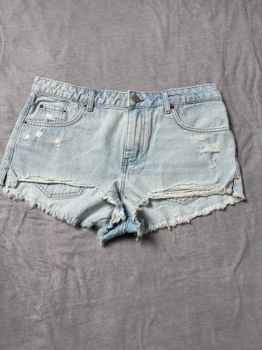 NWOT- BDG Light Blue Distressed Denim Cutoff Shorts